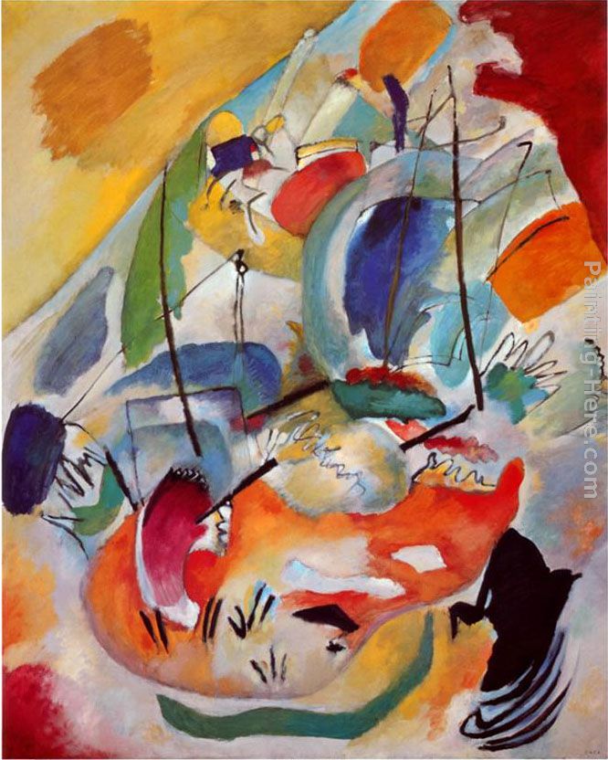 Improvisation No. 31, Sea Battle painting - Wassily Kandinsky Improvisation No. 31, Sea Battle art painting